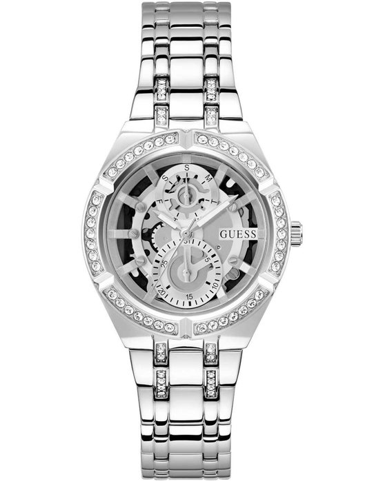 GUESS Allara Crystals Silver Stainless Steel Bracelet