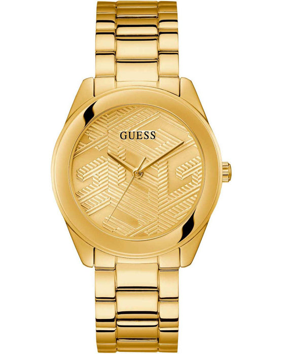 GUESS Cubed Gold Stainless Steel Bracelet