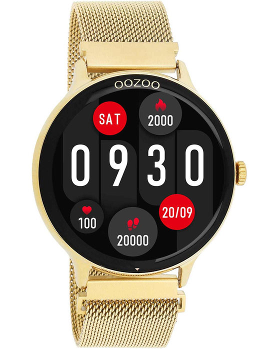 OOZOO Smartwatch Gold Stainless Steel Bracelet