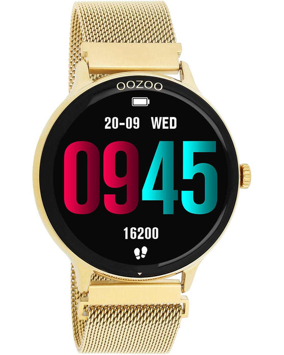 OOZOO Smartwatch Gold Stainless Steel Bracelet