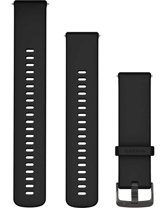 GARMIN Quick Release 22 Black Silicone Replacement Band