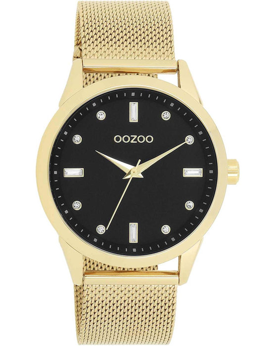 OOZOO Timepieces Crystals Gold Metallic Bracelet