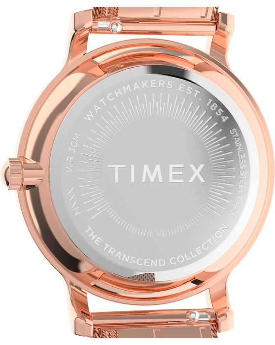 TIMEX Trend Transcend Crystals Rose Gold Stainless Steel Bracelet
