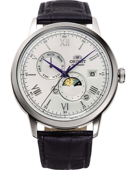 ORIENT Classic Sun and Moon Automatic Black Leather Strap