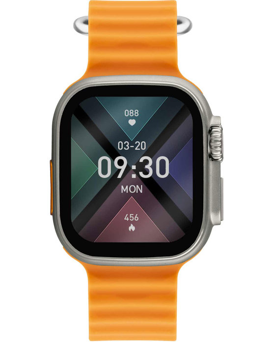 LEE COOPER Square Edge Plus Smartwatch Orange Plastic Strap