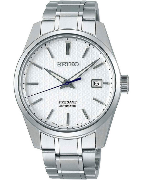 SEIKO Presage Sharp Edged Automatic Silver Stainless Steel Bracelet