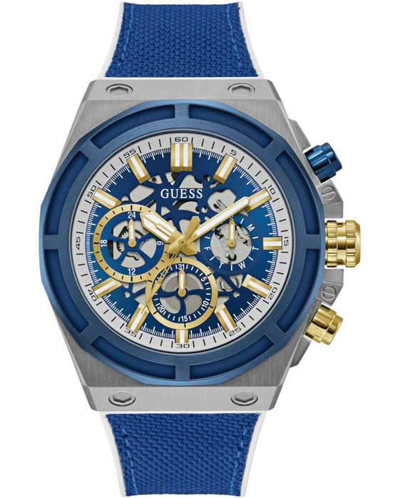 GUESS Masterpiece Blue Rubber Strap