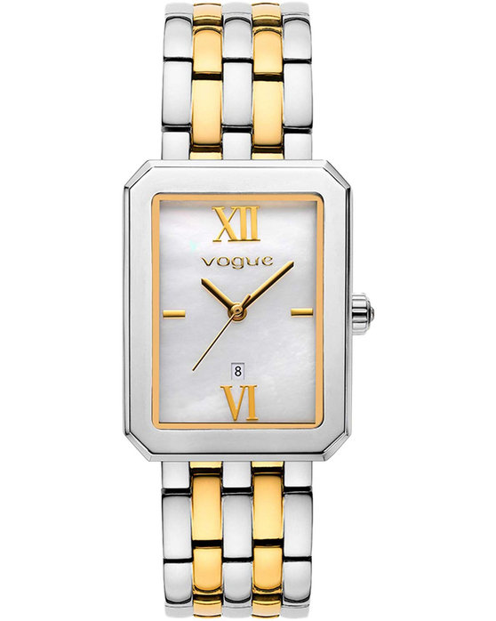 VOGUE Octagon Two Tone Stainless Steel Bracelet