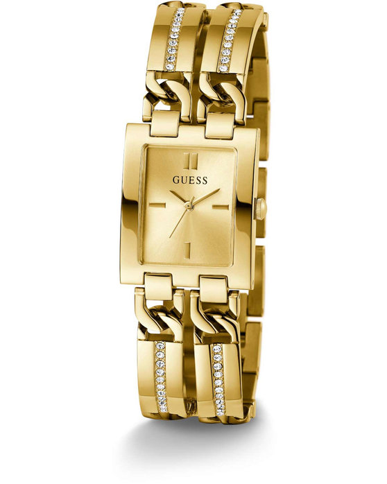 GUESS Mod ID Crystals Gold Stainless Steel Bracelet