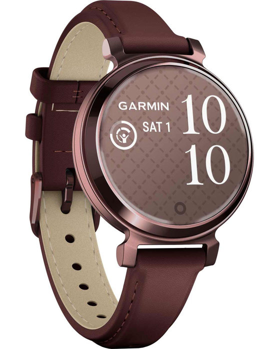 GARMIN Lily™2 Classic Dark Bronze Case with Mulberry Leather Band