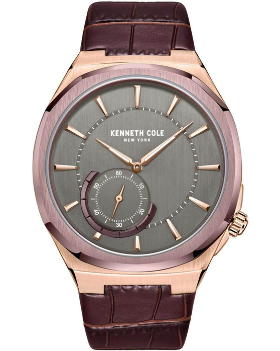 KENNETH COLE Modern Classic Brown Leather Strap