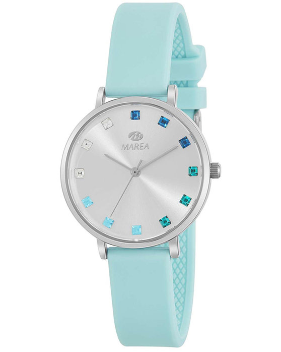 MAREA Crystals Turquoise Silicone Strap