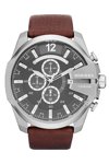 DIESEL Analogue Brown Leather Strap
