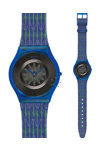 SWATCH Breezy Feather Blue Rubber Strap