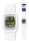 SWATCH Squaredance Touch White Rubber Strap
