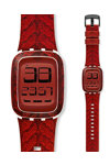 SWATCH Bollente Touch Red Rubber Strap