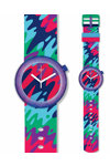 SWATCH Pop Collection POPthusiasm Multicolor Rubber Strap