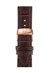 TISSOT Tradition Rose Gold Brown Leather Strap
