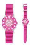 SWATCH DIE ROSE Pink Silicone Strap