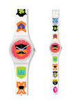 SWATCH Graphistyle Multicolor Rubber Strap