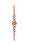 SWATCH Crystals Goldenlinkings Rose Gold Stainless Steel Bracelet
