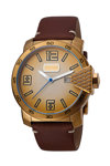JUST CAVALLI Rock Brown Leather Strap