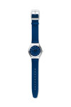 SWATCH Time To Swatch Night Twist Blue Leather Strap