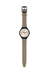 SWATCH Skinsand Brown Leather Strap