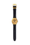 SWATCH Wi2017 Tbd Crystals Black Leather Strap