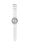 SWATCH Sistem Snow Crystals Automatic White Rubber Strap