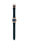 SWATCH Oro-Loggia Crystals Blue Leather Strap