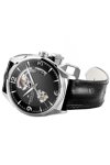 HAMILTON Jazzmaster Open Heart Viewmatic Automatic Black Leather Strap