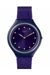 SWATCH Skinviolet Crystals Purple Combined Materials Strap