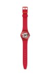 SWATCH Rosso Bianco Red Silicone Strap