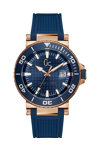 GUESS Collection Mens Blue Silicone Strap
