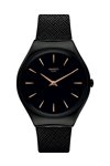 SWATCH Skin Notte Black Leather Strap
