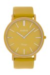OOZOO Vintage Unicolor Yellow Leather Strap (44mm)