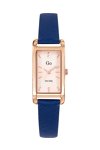 GO Ladies Crystals Blue Leather Strap