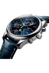 LONGINES Master Collection Automatic Chronograph Blue Leather Strap