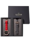 LEDOM Classic Red Leather Strap Gift Set