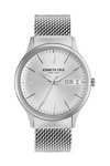 KENNETH COLE Gents Silver Stainless Steel Bracelet