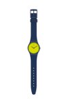 SWATCH Yellowpusher Blue Silicone Strap