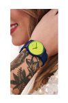 SWATCH Yellowpusher Blue Silicone Strap