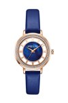 KENNETH COLE Ladies Crystals Blue Leather Strap