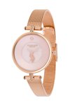 U.S.POLO Helen Crystals Rose Gold Stainless Steel Bracelet