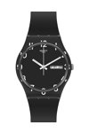SWATCH Gents Over Black with Black Silicone Strap