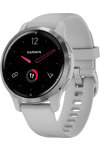 GARMIN Venu 2S Silver Bezel with Mist Gray Case and White Silicone Band