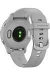 GARMIN Venu 2S Silver Bezel with Mist Gray Case and White Silicone Band