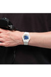 SWATCH Time to Blue Small White Bio-Sourced Material Strap