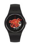 SWATCH Time to Red Big Black Bio-Sourced Material Strap